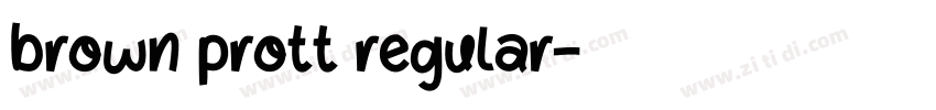 brown prott regular字体转换